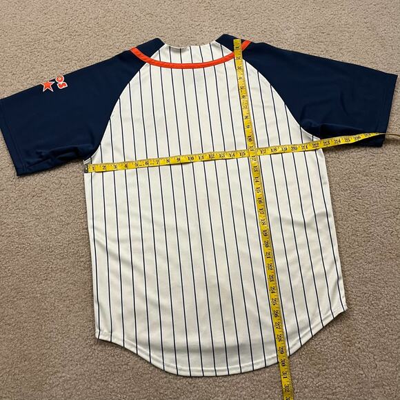 Houston Astros Cooperstown Dynasty Pinstripe Retro Jersey Size Large - Picture 7 of 7